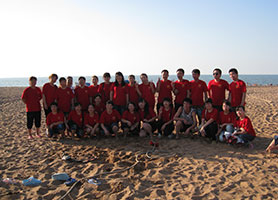 Teambuilding in Longfeng Beach